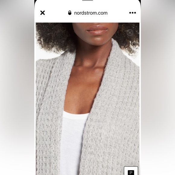 Leith Waffle Knit Cardigan - Picture 2 of 6